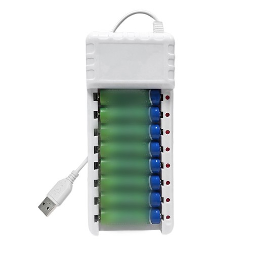 USB Akku Ladegerät für Multi Slot AA/AAA Batterie Ladebedarf - Picture 5 of 14