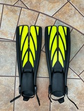 Atomic Aquatics Split Fins Nature's Wing Yellow Black Scuba Swim Dive Fins - Med