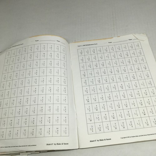 Saxon 87 Math Set 8/7: Textbook Answer Key Test Forms; 1st Edition; Homeschool - Imagen 16 de 23