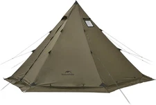 Naturehike Ranch Fire Teepee Tent, Cold Weather Winter Hot Tent with Stove Jack,