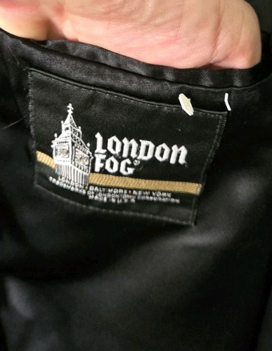 Vintage London Fog 42 kurzer langer Mantel aus 100% Wolle Top Zustand - Bild 16 von 23