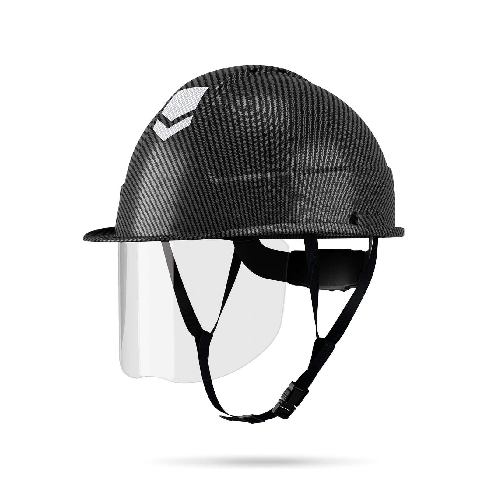 Vented Safety Hard Hat with Visor 4-Point Construction Protection