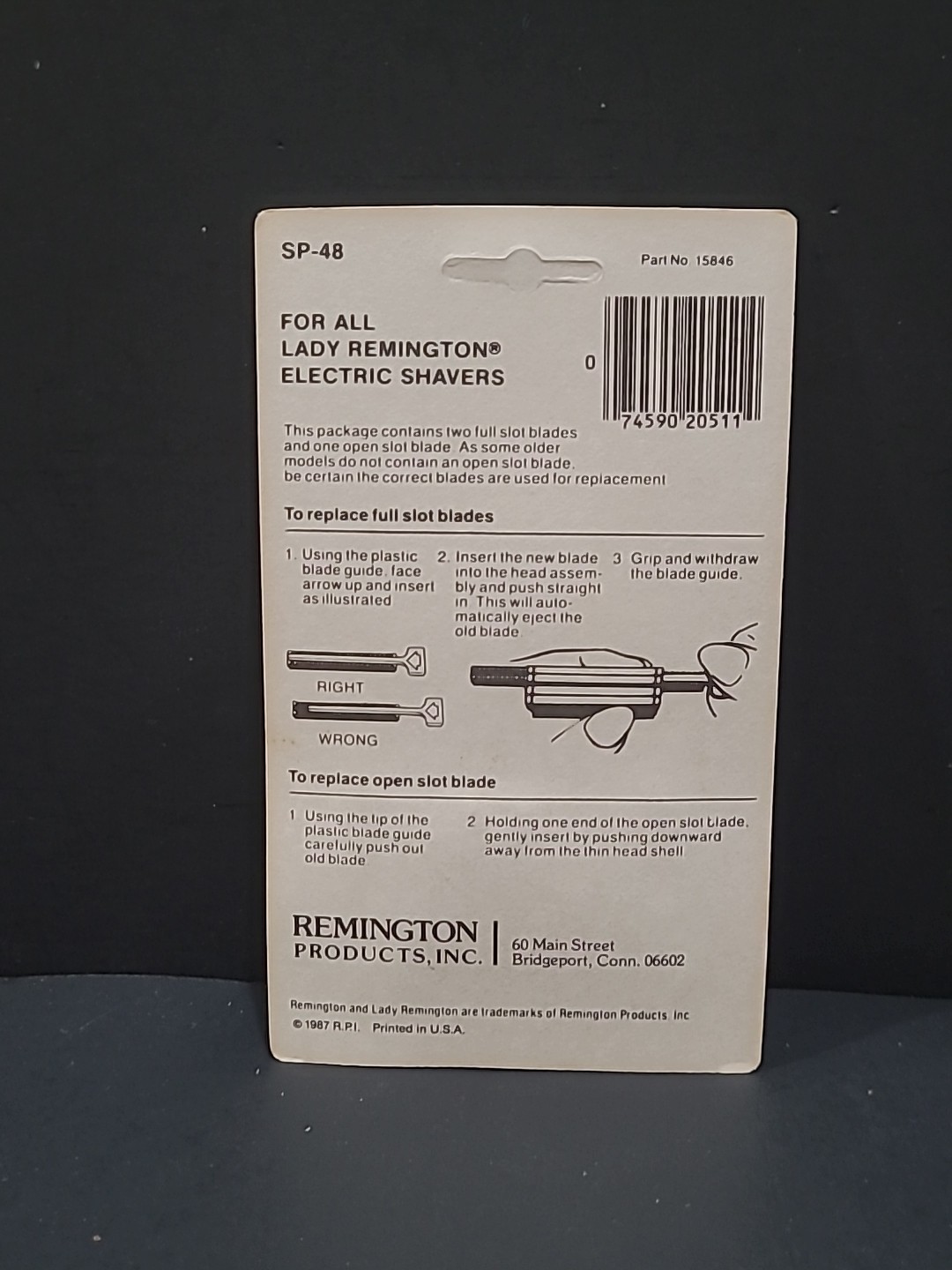 Vintage Lady Remington Replacement Blades For Remington Electric Shaver NIP