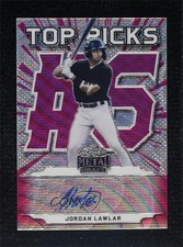 2021 Leaf Metal Draft Top Picks Pink Wave 9/10 Jordan Lawlar #TP-JL2 Auto 0c3e
