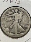 1916S Walking Liberty 90% Silver Half Dollar Circulated Good.