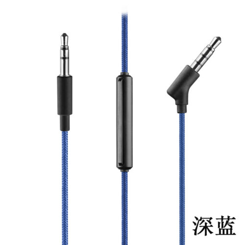 Nylon audio cable with mic For Audio Technica ATH-MSR7SE MSR7NC AR5 AR5BT ANC7 - Picture 16 of 19