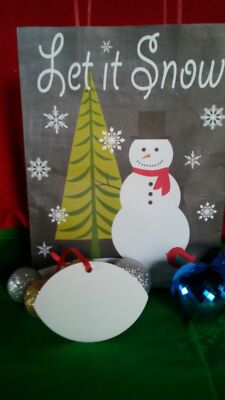 Christmas Football Ornaments TWO SIDED WHITE Aluminum Sublimation Blanks 50PCs