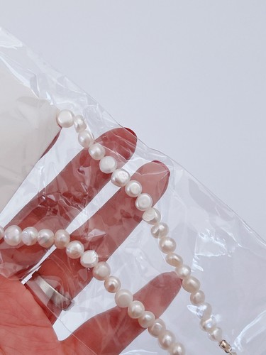 Women Gold Plated Natural Real Freshwater Pearl Short Necklace Choker Gift her - Picture 11 of 11