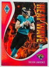 2021 Phoenix Football Trevor Lawrence Heat Wave Pink #175/175 Rookie Jaguars