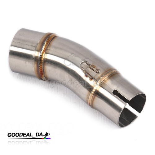 For Kawasaki Ninja Z250 Z400 Motorcycle Mid Link Pipe Exhaust Connect Tips 51MM - Picture 3 of 9