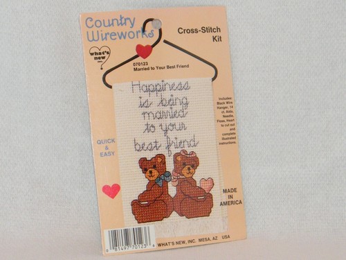 New Country Wireworks Cross Stitch Kit Happiness is...Bears Or Carousel Horse - Picture 3 of 9