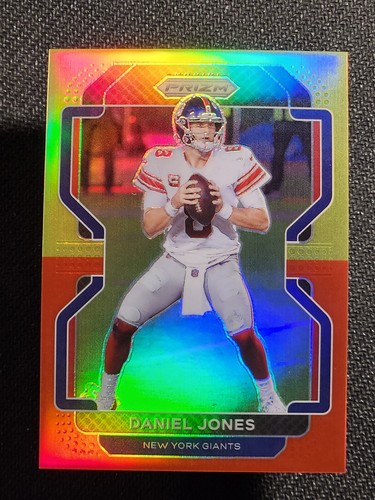 2021 Panini Prizm DANIEL JONES #231 Red & Yellow Prizm /39-NY Giants