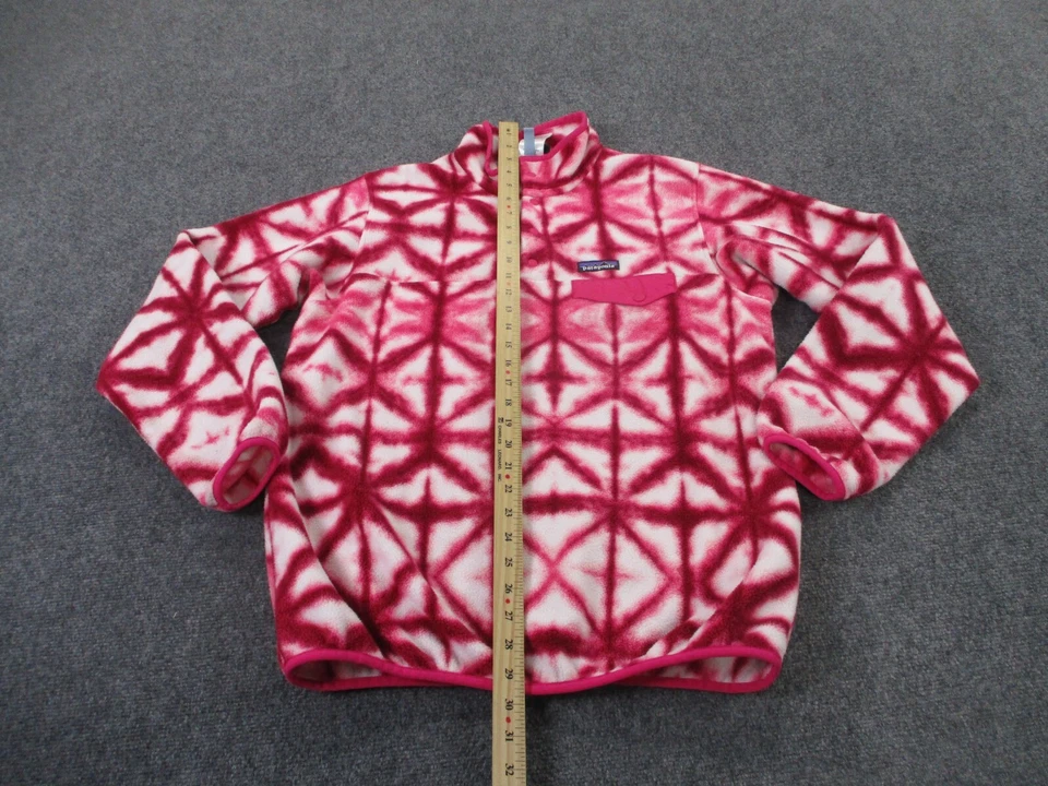 Chaqueta Patagonia Para Mujer L Rosa Tie Dye Snap T Suéter Synchilla Polar Azteca Foto 3 de 4