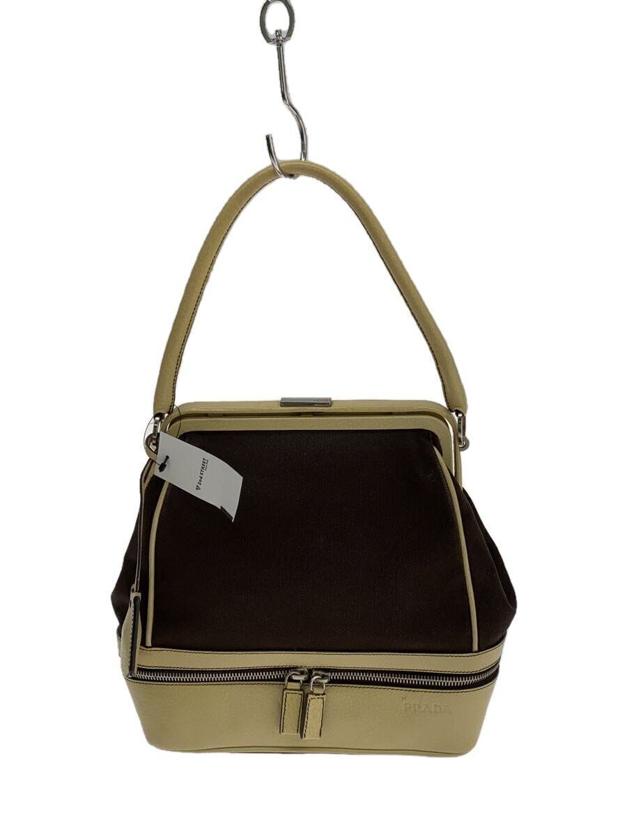 PRADA Handbag CANAPA CERNIERA Brown B11174 Used | eBay PRADA Handbag CANAPA CERNIERA Brown B11174 Used | eBay