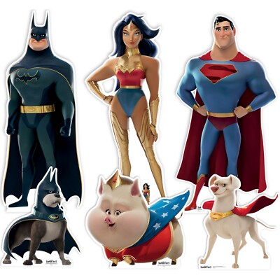 Dc League Von Super-Pets Heroes Mit Pets Offiziell Karton Ausschnitt Six Pack