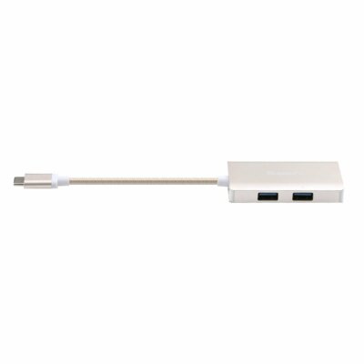 Lumsing USB-C Typ C zu USB3.0 Hub + Typ C PD 2x Ladeadapter für Macbook und mehr