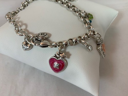 Brighton Excitement Wonder Charm Bracelet and Matching Heart Dangle Earrings - Picture 5 of 8