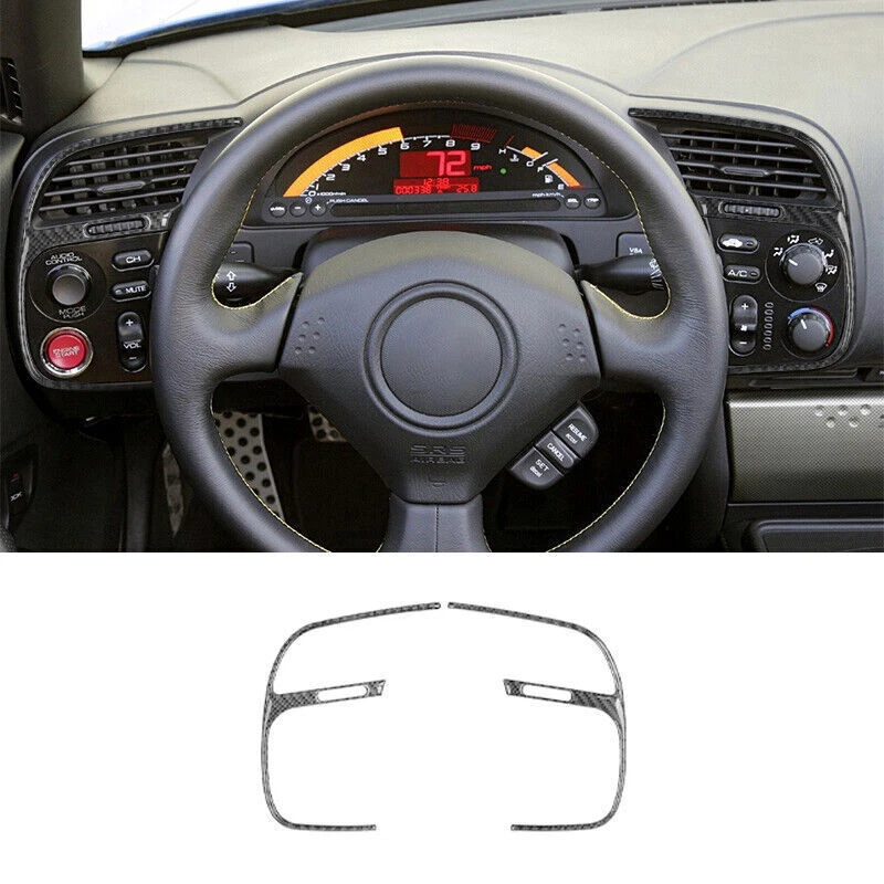 Juego completo de cubierta interior de fibra de carbono para Honda S2000 2004-2009 19 piezas Foto 2 de 4