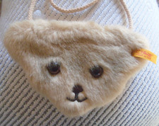 Steiff mit Knopf & Fahne  Teddy-Bär-Tasche  Stofftier ca. 15 x 10 cm