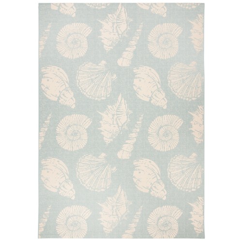 SAFAVIEH Outdoor CY6239-21321 Courtyard Aqua / Beige Rug - Picture 4 of 17