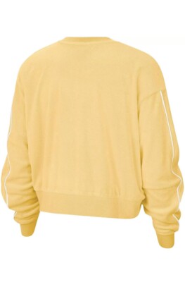 nike women's retro femme terry cropped crew sweatshirt