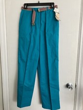 Vintage Personal Petites Women's Pants Green Size 10 Belted 295