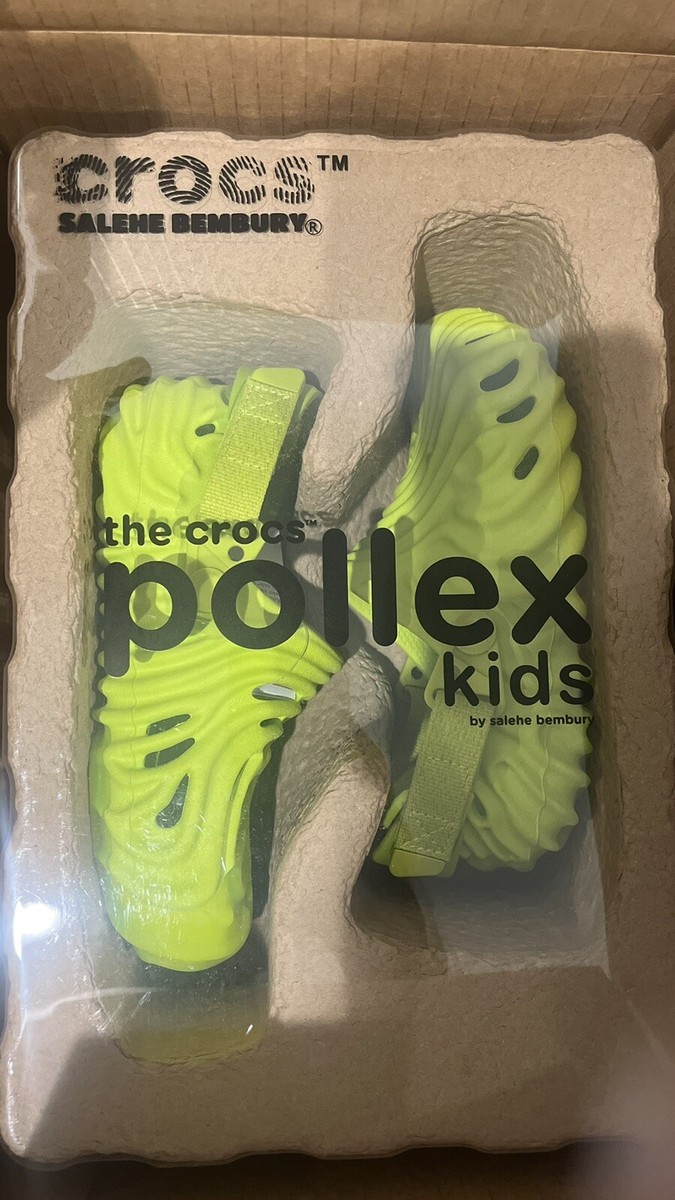 CROCS POLLEX CLOG BY SALEHE BEMBURY SLIME - SIZE J1 | eBay