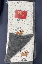 DACHSHUND THROUGH THE SNOW 50x60  Dog Christmas Throw Blanket NEW Berkshire