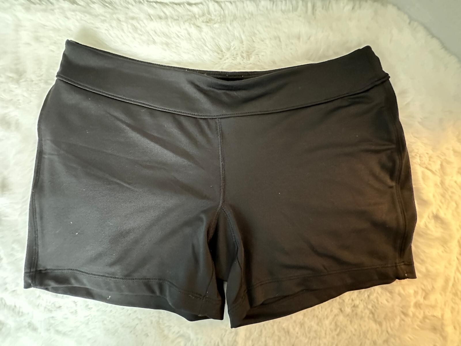 FILA pantaloncino allenamento donna nero medio corsa elastico vita activewear