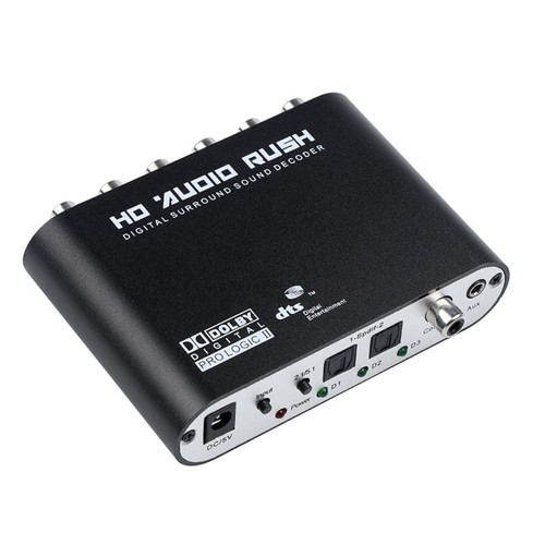 5.1 CH Audio Decoder HD Audio Rush SPDIF Coaxial RCA DTS AC3 Analog Converter - Picture 9 of 9