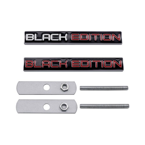3D Metal Grille Red/Black EDITION Logo Car Front Emblem Badge Nameplate Sticker - Picture 5 of 16