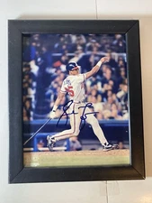 Andrew Jones Signed Photograh, 1996 World Series, 8x10, Includes COA