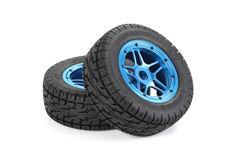 CNC Metall All Terrain Reifensatz mit fünf Sternen für 1/5 Losi 5ive-t RV LT - Bild 14 von 14