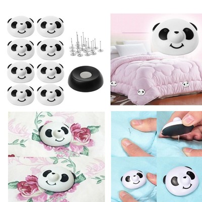 8 X Panda Quilt Duvet Covers Gripper Diy Bedding Comforter Holder