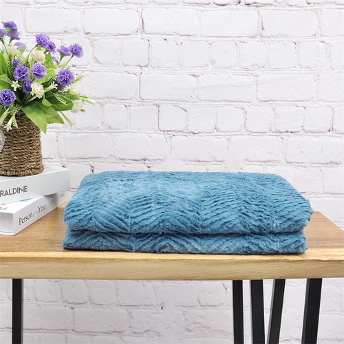 Herringbone Brushed Throw Blanket Fluffy Plush Comfy Cozy Couch Bed Covers Décor - Picture 51 of 58
