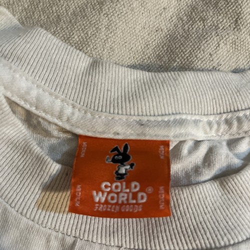Cold World Frozen goods no judgement tee shirt M terminator parody street - Picture 3 of 6