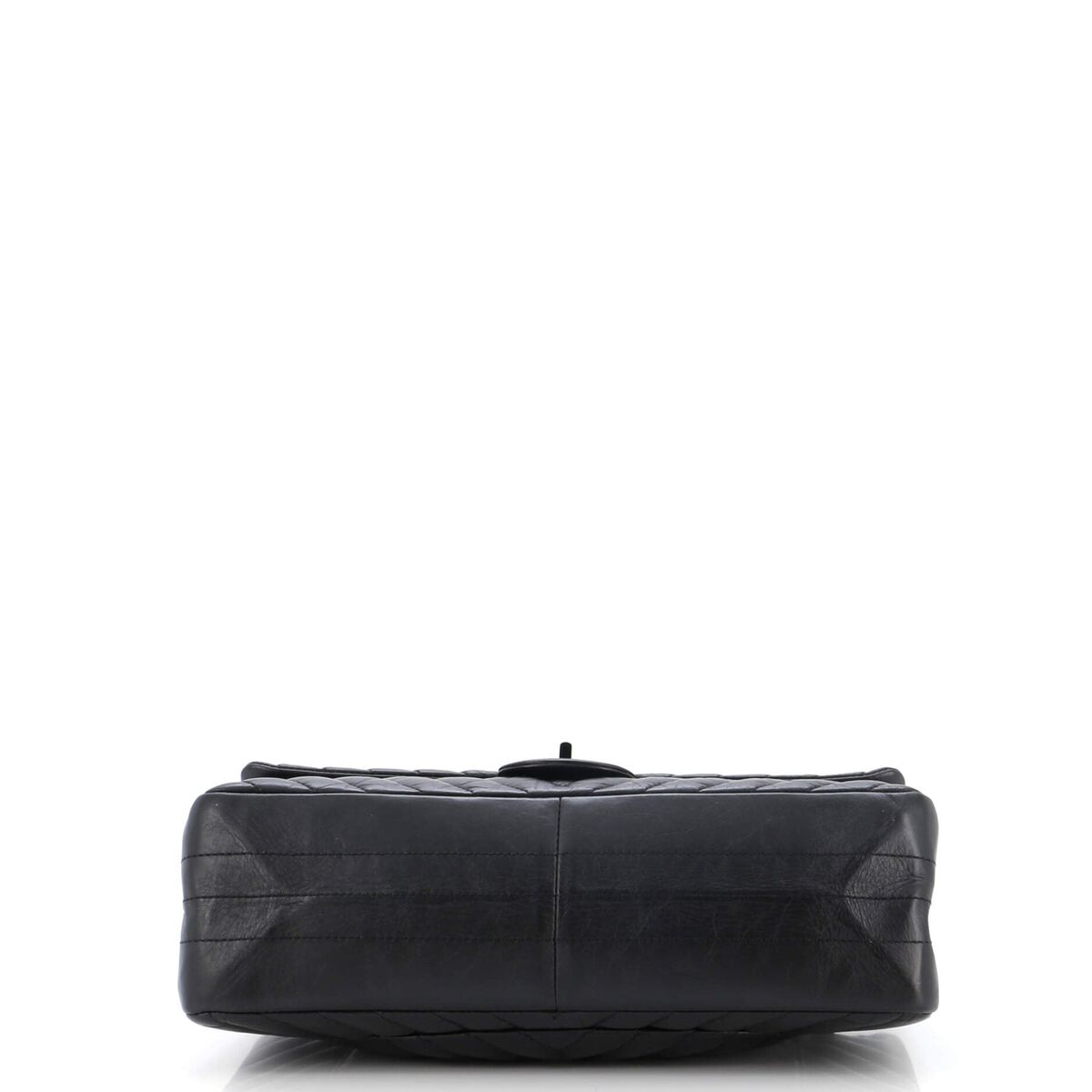 Chanel So Black Reissue 2.55 Flap Bag Chevron Aged Calfskin Chanel So Black Reissue 2.55 Flap Bag Chevron Aged Calfskin
