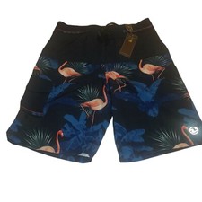 Ocean Current Mens Board Shorts Size 30 x 10 Tropical Flamingo NWT