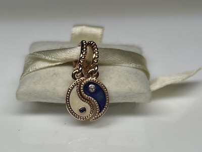 アクセサリー pandora Yin&Yang Dangle Charm Pandora Splittable Yin & Yang Sparkling CZ & Enamel Dangle Charm