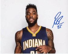 RAKEEM CHRISTMAS INDIANA PACERS SIGNED AUTOGRAPHED 8X10 PHOTO W/COA