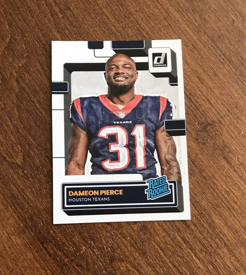 Dameon Pierce 2022 Panini Donruss Rated Rookie Canvas #340 Texans Gators RC