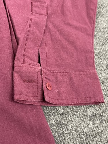 Gitano Shirt Mens XL Button Up Red Retro Mountain Vintage 90s Sleeve N73 - Picture 4 of 9