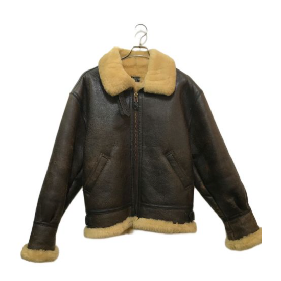 AVIREX B-3 Flight Jacket Sheepskin Leather NORMANDY Made in USA 