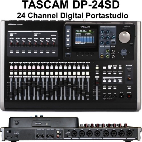 TASCAM DP-24SD PORTASTUDIO Digital 24-Track Recording Mixer - Picture 1 of 10