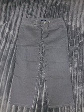 Chaps Bottoms Women’s Size 8 Jeans Blue And White Stripes Cropped 