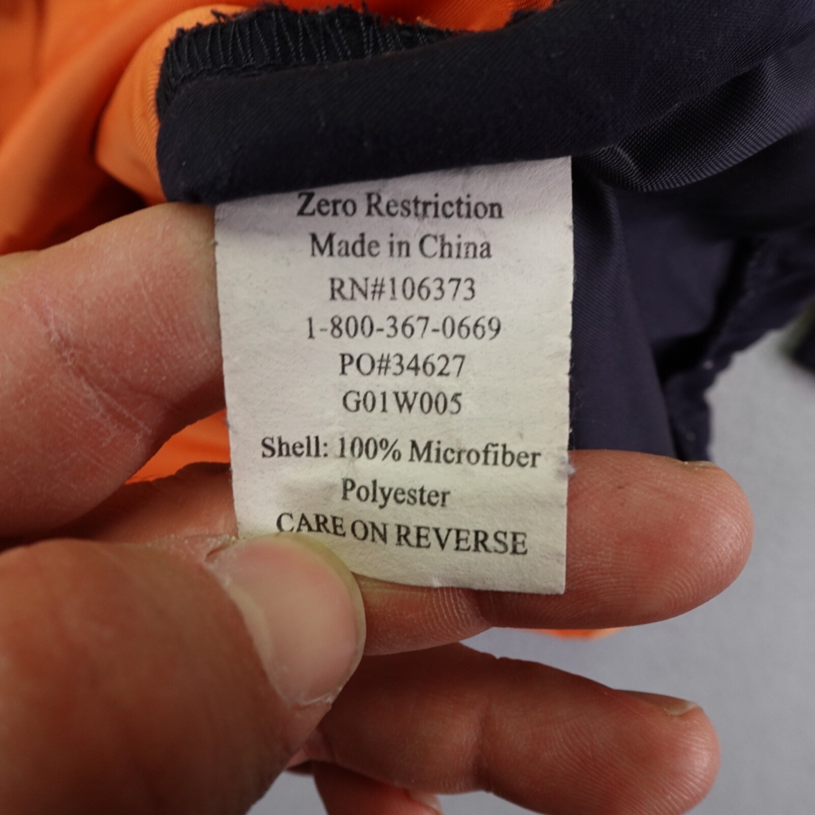 Zero Restriction Jacket Mens Medium Orange Golf W… - image 5