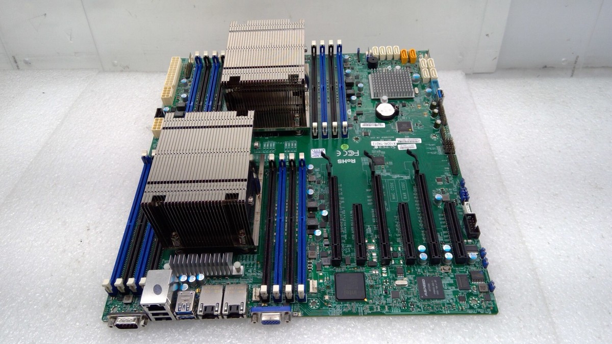 マザーボード SUPER MICRO X10DRi SuperMicro X10DRi-TR013 INTEL Motherboard+Heatsink 2CPU E5