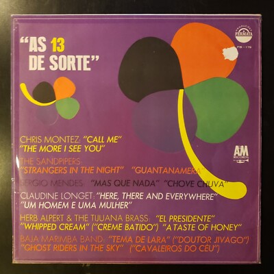 VARIOS: ''As 13 de Sorte'' Vinyl Record LP /Herb Alpert, Sandpipers, Sergio Mendes