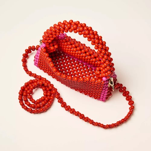 Colorblock Beaded Crossbody Bag Kate Spade New York x Target Red  Pink - Picture 5 of 7