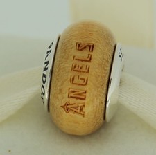 Authentic Pandora USB790705-G013 Los Angeles Angels Baseball Wood Bead Charm